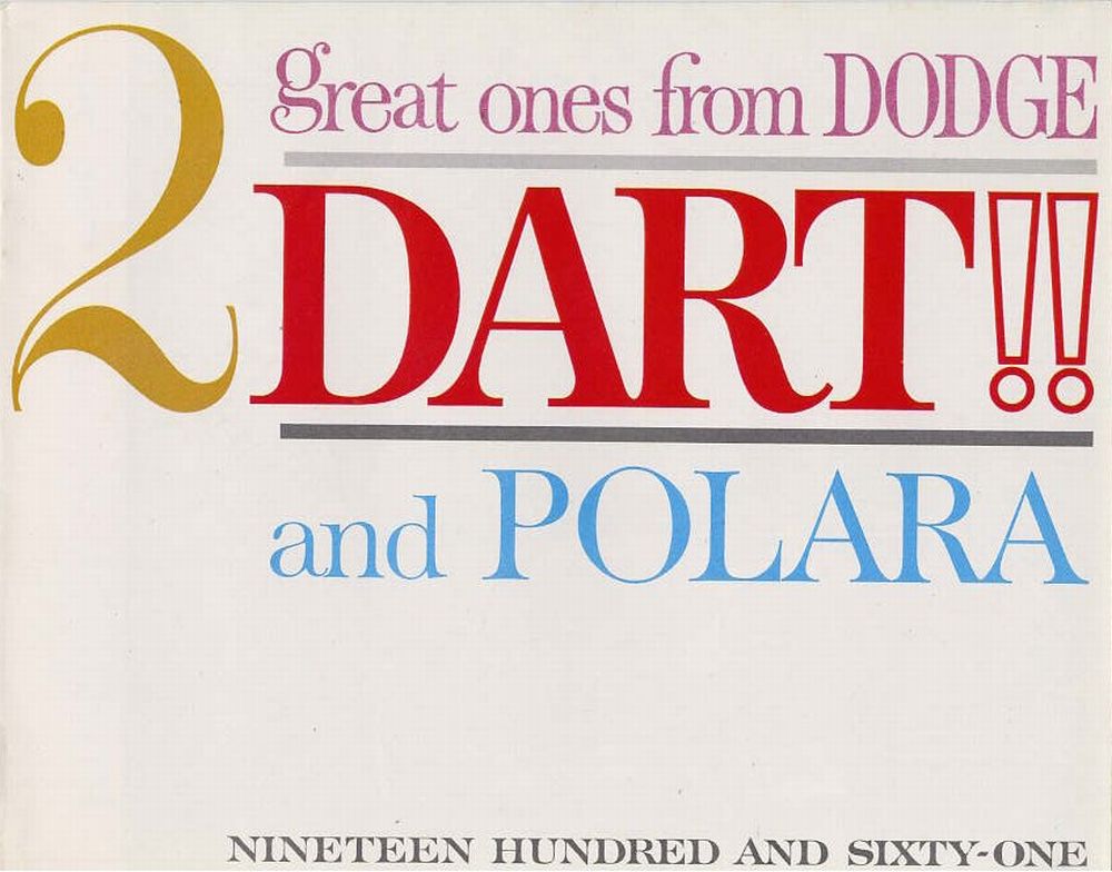 1961 Dodge Dart and Polara Brochure